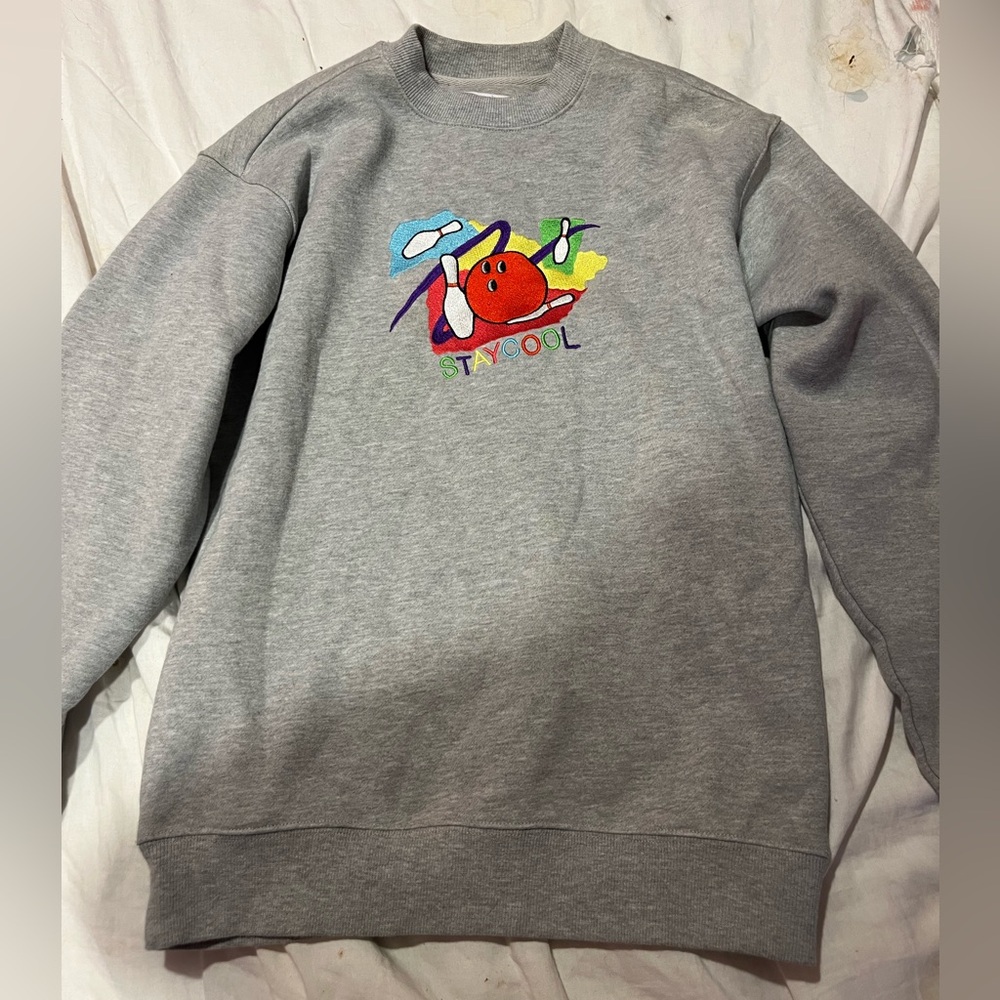 StaycoolNYC Gray Bowling Sweatshirt